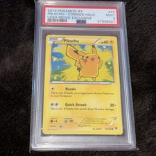 PIKACHU COSMOS HOLO LEGO MOVIE EXCLUSIVE PSA 9 2014 POKEMON XY 42/146 MINT