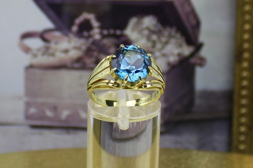 Blautopas goldring 585er - blautopas-goldring,,