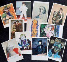 Pablo Picasso  - 11 verschiedene Kunstpostkarten -