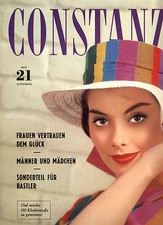 Kult-Zeitschrift CONSTANZE Nr. 21 von 1960, Viel Mode, Geschichten und Tipps