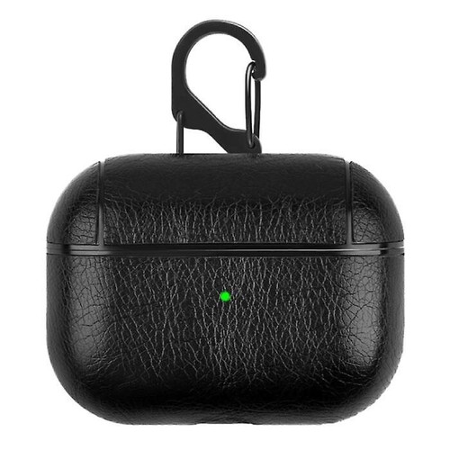 Schwarz leder style airpods - schwarz,