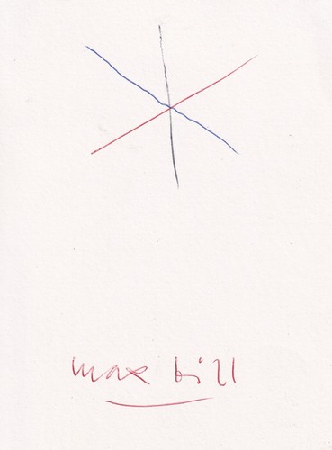 Max bill originalautogram - bill, auf