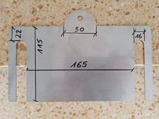 VA Platte 220 mm x 140 mm x 1 mm Blech Edelstahl  Futterblech