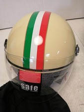 Motorradhelm ARMOR Jethelm Weiß Rot Grün L (59-60cm)