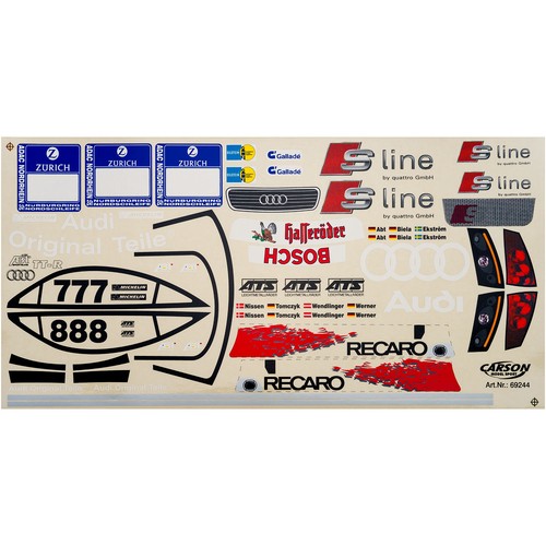Dekorbogen abt audi tt - 1:10,