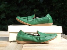 Caprice, supersofte Hirschleder Damen-Mokassins, toller Grünton, ungetragen 40,5