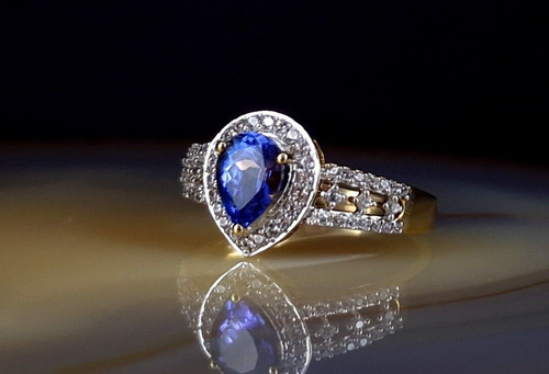 Ring gold 375 tansanit - ring, harry