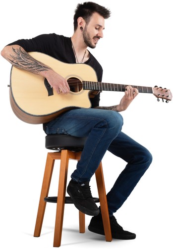 Niedrig barhocker gitarrist - barhocker,