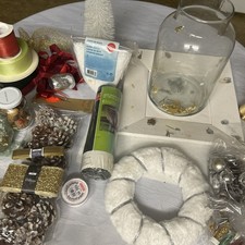 Bastelpaket DIY Weihnachts Deko Bastelmaterialien Weihnachten glas Tannenzapfen