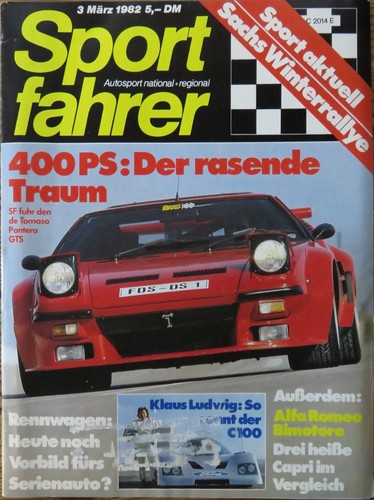 Sportfahrer de tomaso - 03/82,