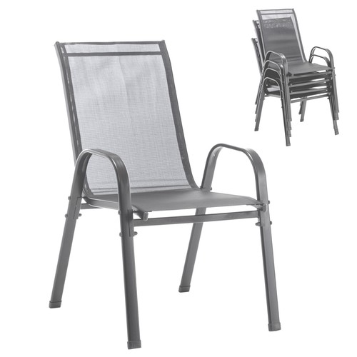 Gartenstuhl 4er set metal - set,