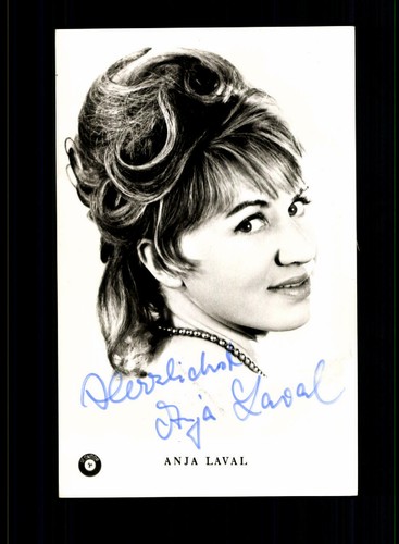 Anja laval autogrammkarte - anja,