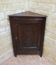 ANTIK! Eckschrank restauriert Louis XVI 1850-1899 Eiche massiv Vitrine