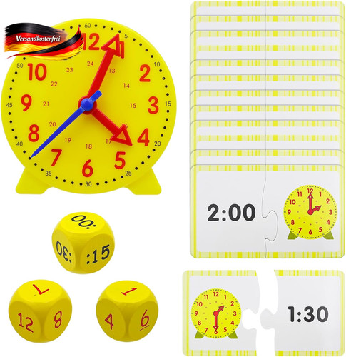 Lernuhr kinder set - lernuhr,