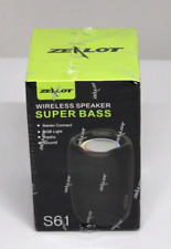 ZEALOT S61 Kabelloser Lautsprecher mit Super Bass 5V/1A RGB Light Schwarz NEU