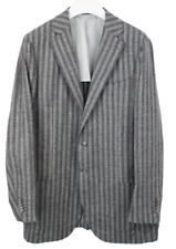 Suitsupply La Spalla Blazer Herren UK 50L Baby Alpaka Wollmischung Nadelstreifen