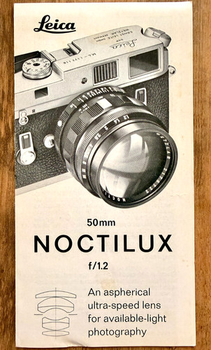 Seltene leica noctilux - noctilux, 50mm
