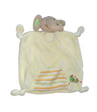 KG BIECO ELEFANT in gelb braun orange grün Schmusetuch Schnuffeltuch Kuscheltuch