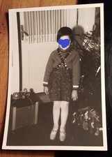 Girl at Christmas with Toy