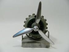  Luftwaffe WW2 Junkers Heinkel Modell Motor Hinsteller Unikat Schreibtisch