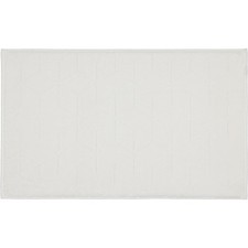 Cawö Badematte V&B CARRÈ BL 50x80 cm weiß Badteppich Badvorleger Duschvorleger