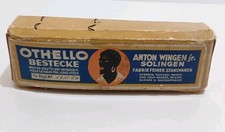 Altes Othello Bestecke Anton Wingen Solingen 6 Messer 6 Gabeln OVP #1