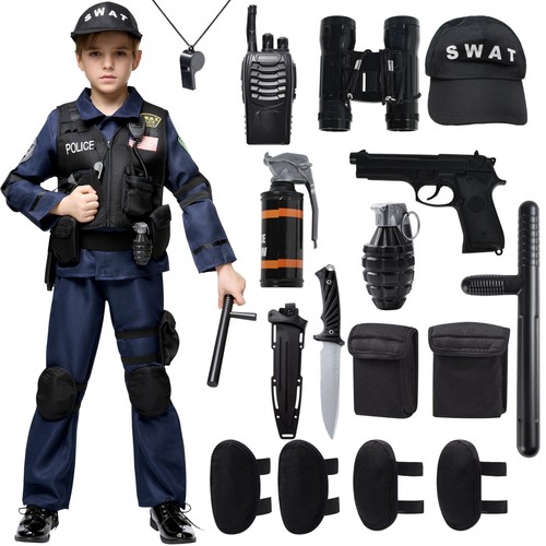 Police swat costume for - police, kids