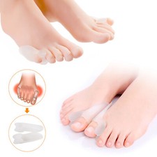 Silikon Zehenspreizer Zehenkorrektur Hallux Valgus Bandage Zehentrenner Schutz