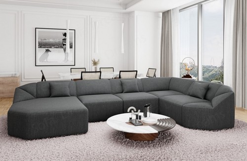Sofa stoff wohnlandschaft - sofa,