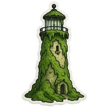 8x lighthouse 9x9 cm car