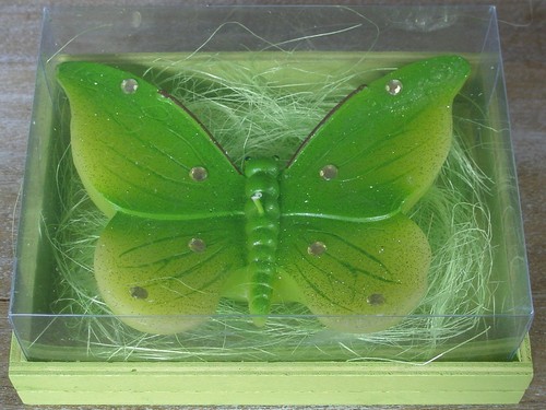 Große kerze schmetterling - kerze,
