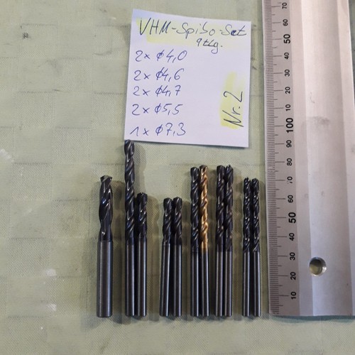 Vhm spiralbohrer set - vhm-spiralbohrer-set,, 9tlg: