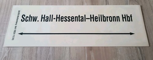 Zuglaufschild 20cm - zuglaufschild, 61*20cm