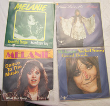 Vinyl  7''  Single Sammlung -  11 St. MELANIE - Woodstock/Flower Power