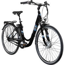 Zündapp Green 3.7 E Bike Damen 28" 374Wh Cityfahrrad schwarz/blau 48cm B Ware
