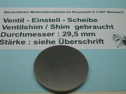Ventil shim einstellscheibe - ventil,