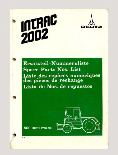 Deutz intrac 2002 - deutz,  traktor