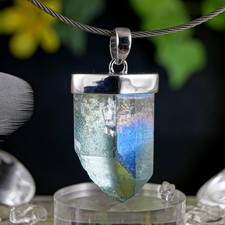 Aqua Aura Anhänger Silber 925