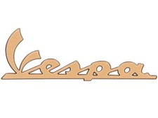 Schriftzug Beinschild Vespa