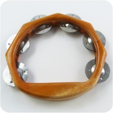 Schellenring Tambourin Schellenkranz Schellentrommel Holz Glockenkranz 