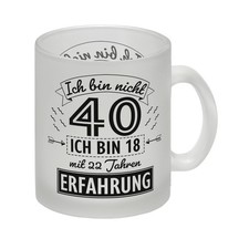 Witziger Glas Tasse für den
