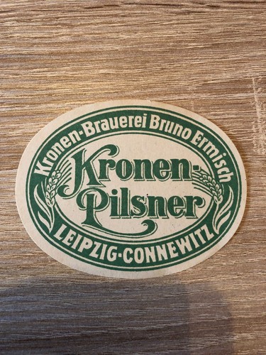 Bieretikett kronen brauerei - bieretikett, kronen-brauerei