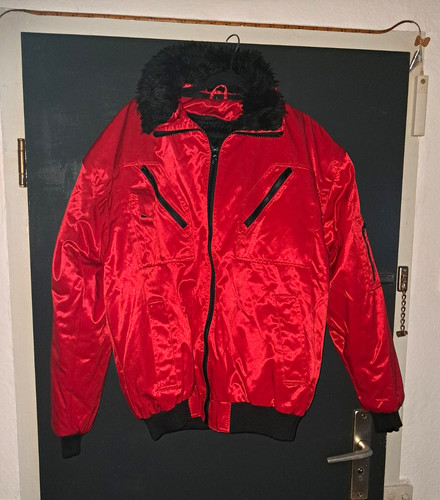 Rote bomberjacke kurz - rote, l