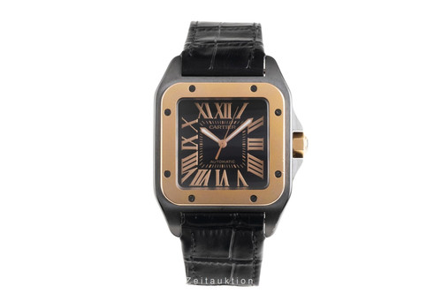 Cartier santos 100 stahl - cartier,