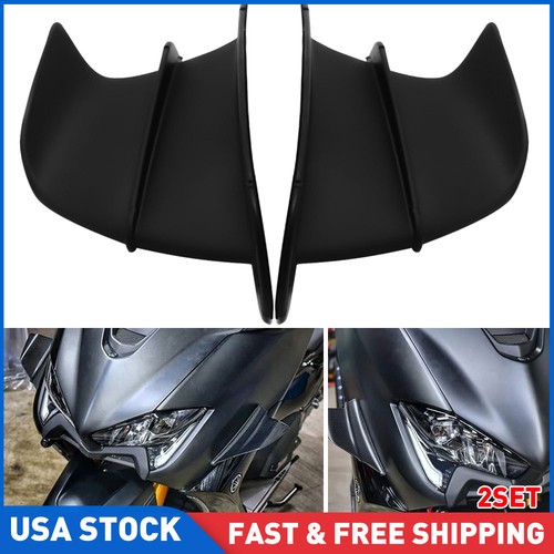 2pair gloss black motorcycle - black,