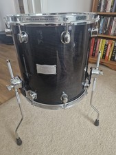 Mapex Saturn 14" x 14" Bodentom in Transparent Schwarz - Serie 3 Saturn