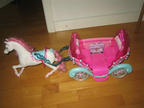 Barbie traumkutsche mit pferd - barbie,