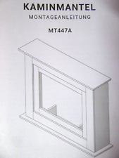 Kaminsims MT447A-W WEISS OHNE ELEKTRO HEIZUNG