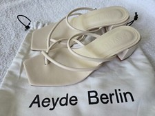 NEU! Aeyde Berlin Sandalette Pumps Gr. 38,5 Leder beige, NP 295€