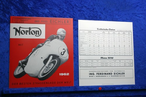 Norton prospekt 1962 dominator - prospekt,